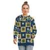 Notre Dame - Fighting Irish Women's Hoodie With Double Hood White varsity sports apparel