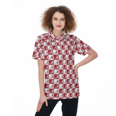 Alabama - Crimson Tide Women's Polo Shirt White varsity sports apparel