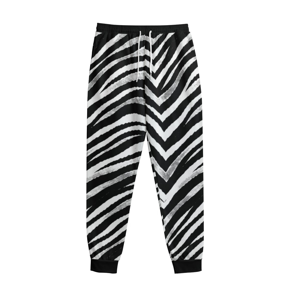 Las Vegas Football Zebra Jogger Pants – Black and White Game Day Streetwear – nfl fan apparel, football shirt, image 1.0
