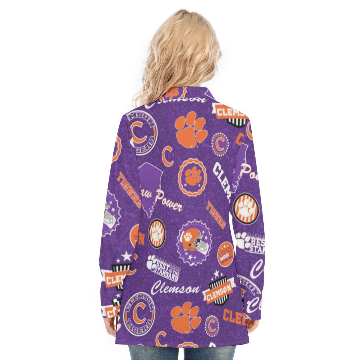 Clemson Tigers Women's Long Shirt - ACC football apparel varsity sportswear product image 4.0