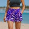 Buffalo Zebra Football Women’s Lightweight Casual Shorts – Easy Game Day Summer Style – nfl fan apparel, sportswear style, image 1.0