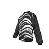 White Smoke Las Vegas Football Zebra Bomber Jacket – Black and White Game Day Streetwear