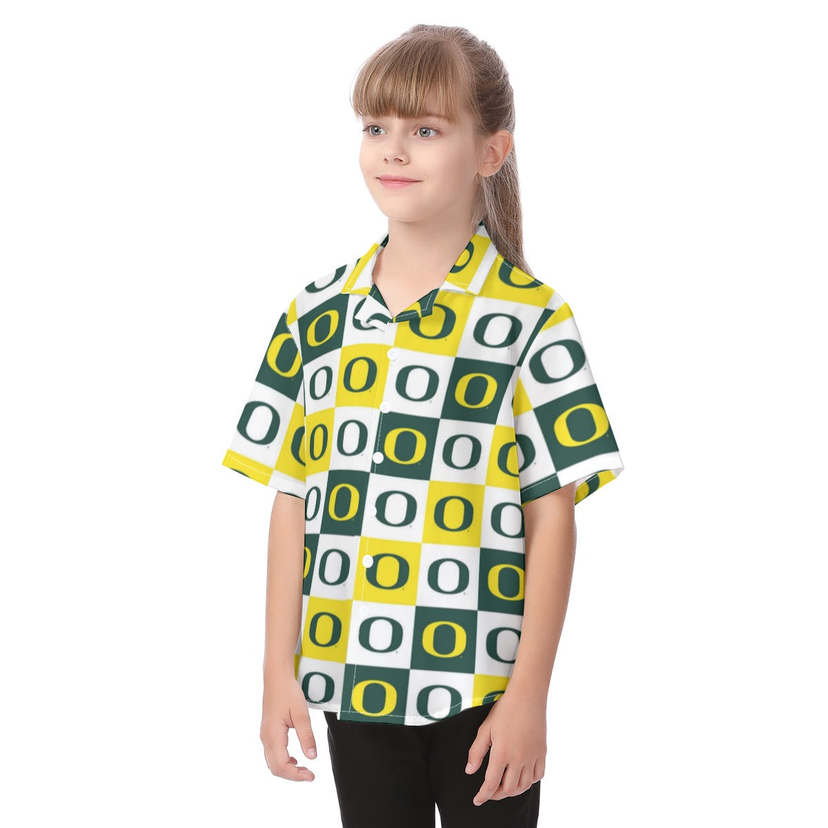 Oregon Ducks Kid's Hawaiian Vacation Shirt - Big Ten football apparel varsity sportswear product image 3.0