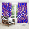 Buffalo football Curtains with Hooks (Large Size) – Red Blue White Zebra Game Day Style – fan gear, lightweight game day shirt, image 1.0