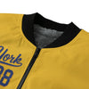 Goldenrod New York Varsity Bomber Jacket – Empire State 88 City Streetwear Style