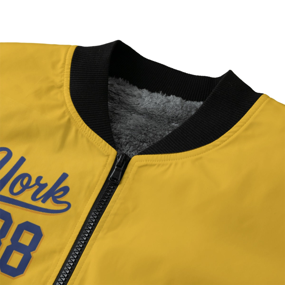 Goldenrod New York Varsity Bomber Jacket – Empire State 88 City Streetwear Style
