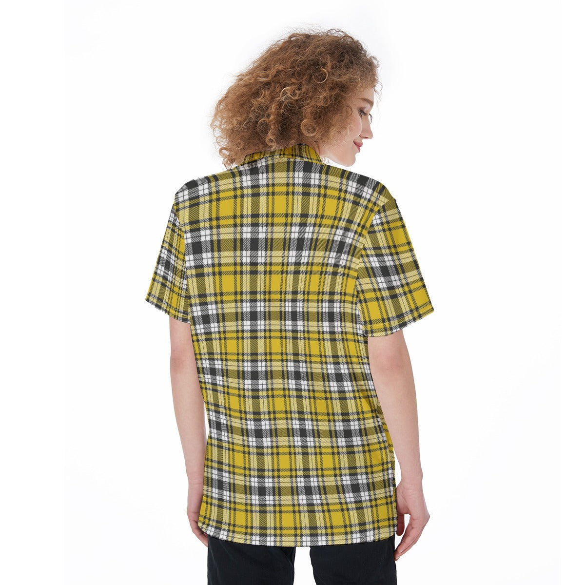 kansas jayhawks tartan plaid oversized button up women shirt iowa hawkeyes tartan plaid oversized button up women shirt women's shirt women tartan plaid game day fashion