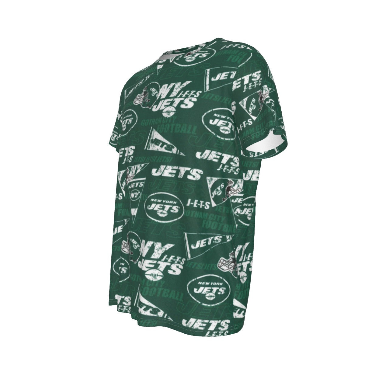 new-york-jets-short-sleeve-t-shirt green white football outfit back view