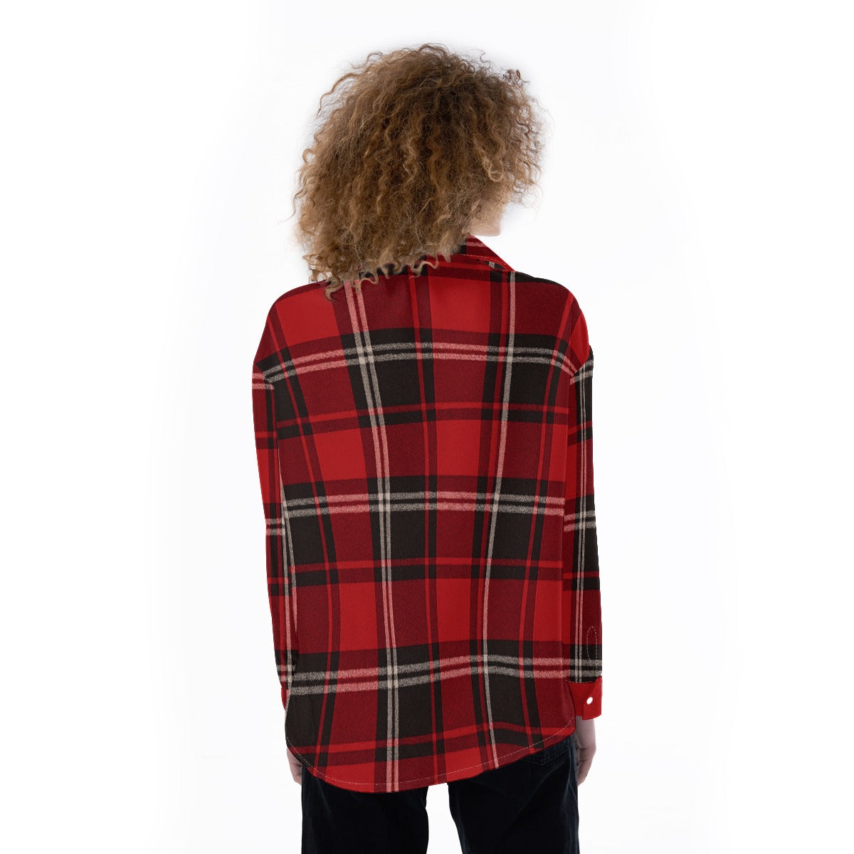 arkansas razorbacks red black tartan plaid women shirt