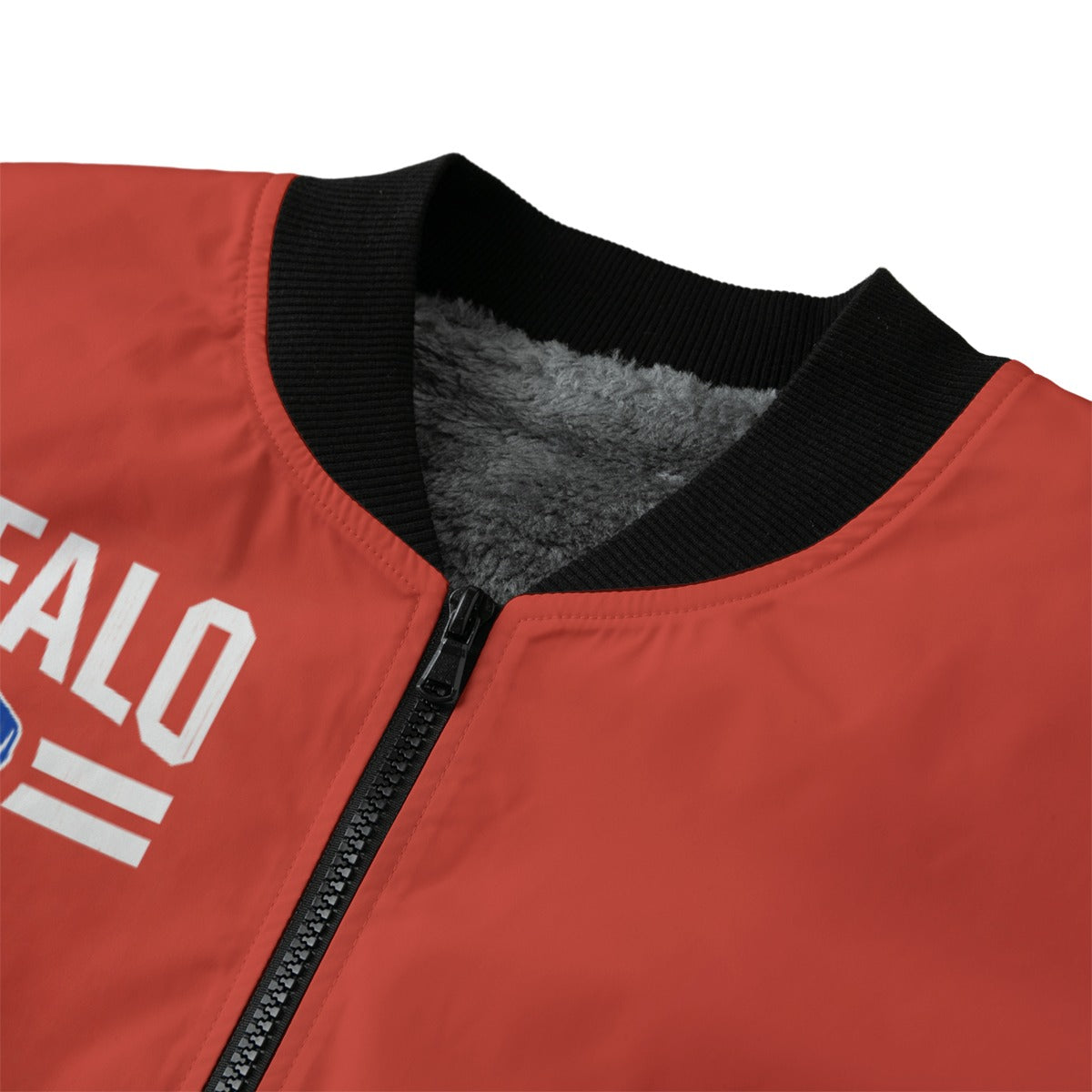 🔴 Buffalo Red Bomber Jacket – Unisex Vintage Football Style New York 89