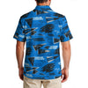 carolina-panthers-mens-hawaiian-shirt-150gsm black blue football fabric breathable detail