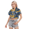 West Virginia Mountaineers Women's Cropped Shirt