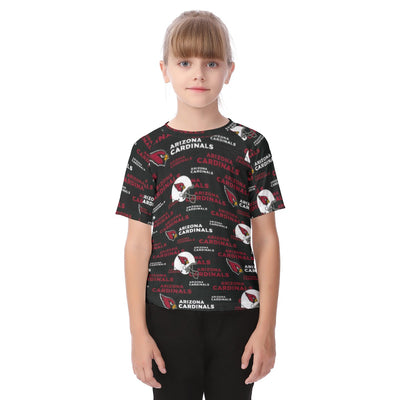 Arizona Cardinals Kid's T-shirt red white football outfit back view