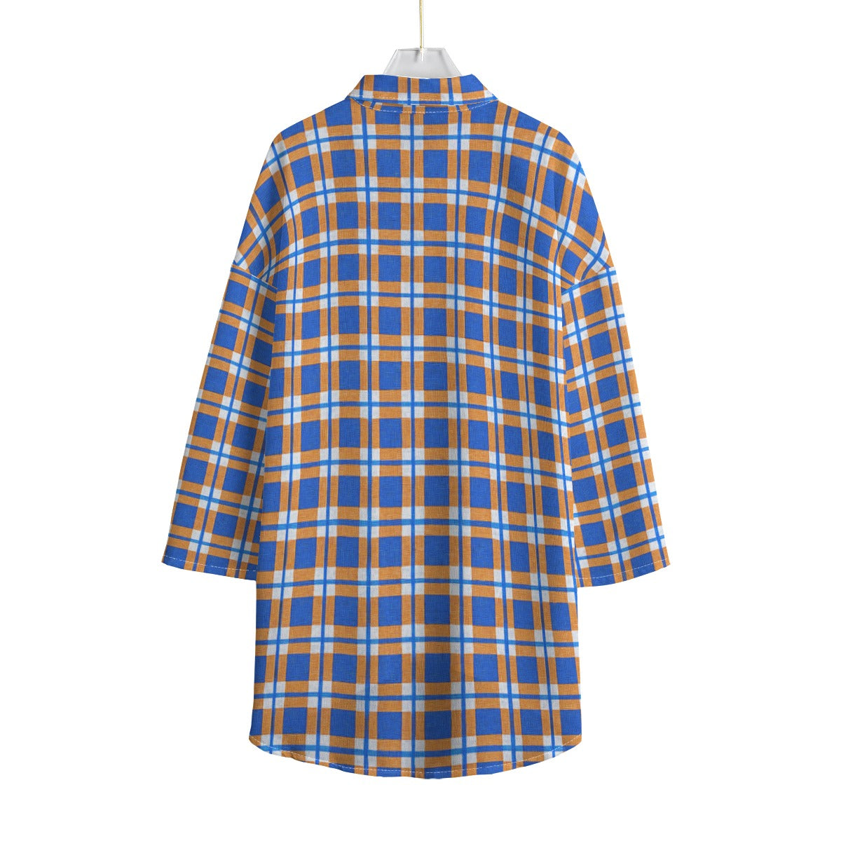florida gators tartan plaid blue orange  women tartan plaid game day shirt