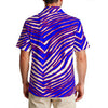 White Smoke Buffalo Zebra Football Men’s Hawaiian Shirt – Lightweight Game Day Summer Style (150 GSM)