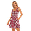 Alabama Crimson Tide Tartan Plaid Crimson White Women's Tank Vest Dress
