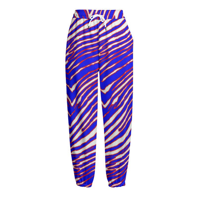 Buffalo football Unisex Knitted Fleece Pants – Red Blue White Zebra Game Day Style – lightweight game day shirt, lightweight game day shirt, image 1.0