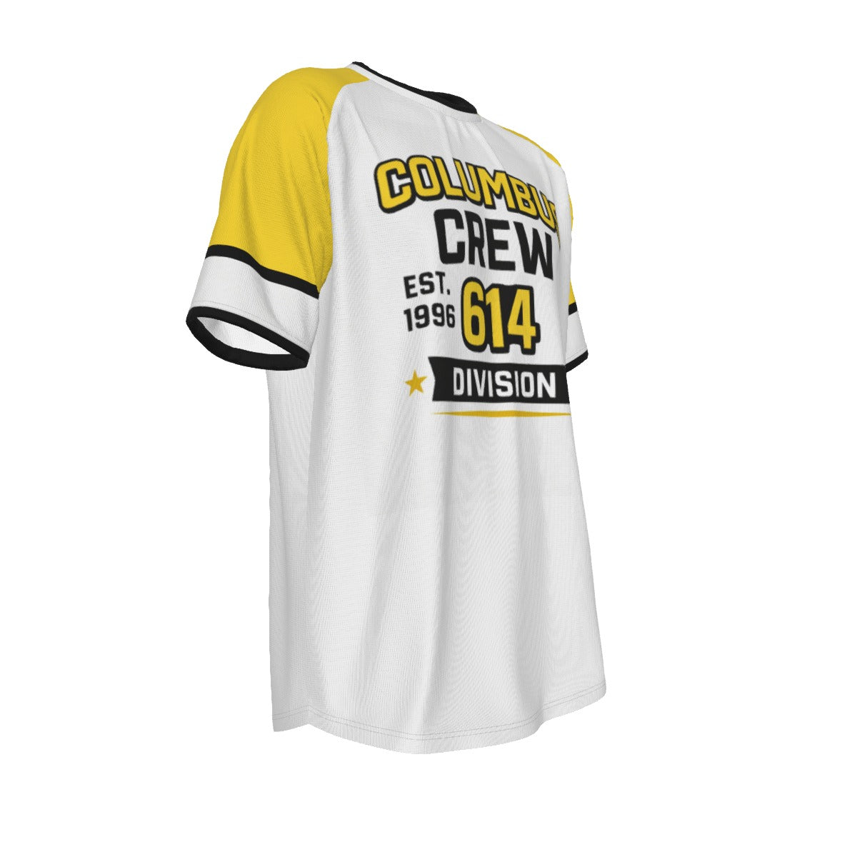 White Smoke Columbus Crew 614 Division Shirt – White Yellow Retro Soccer Fan T Shirt