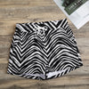 Las Vegas Football Zebra Women’s Casual Shorts – Black and White Game Day Streetwear – casual fan outfit, sportswear style, image 1.0