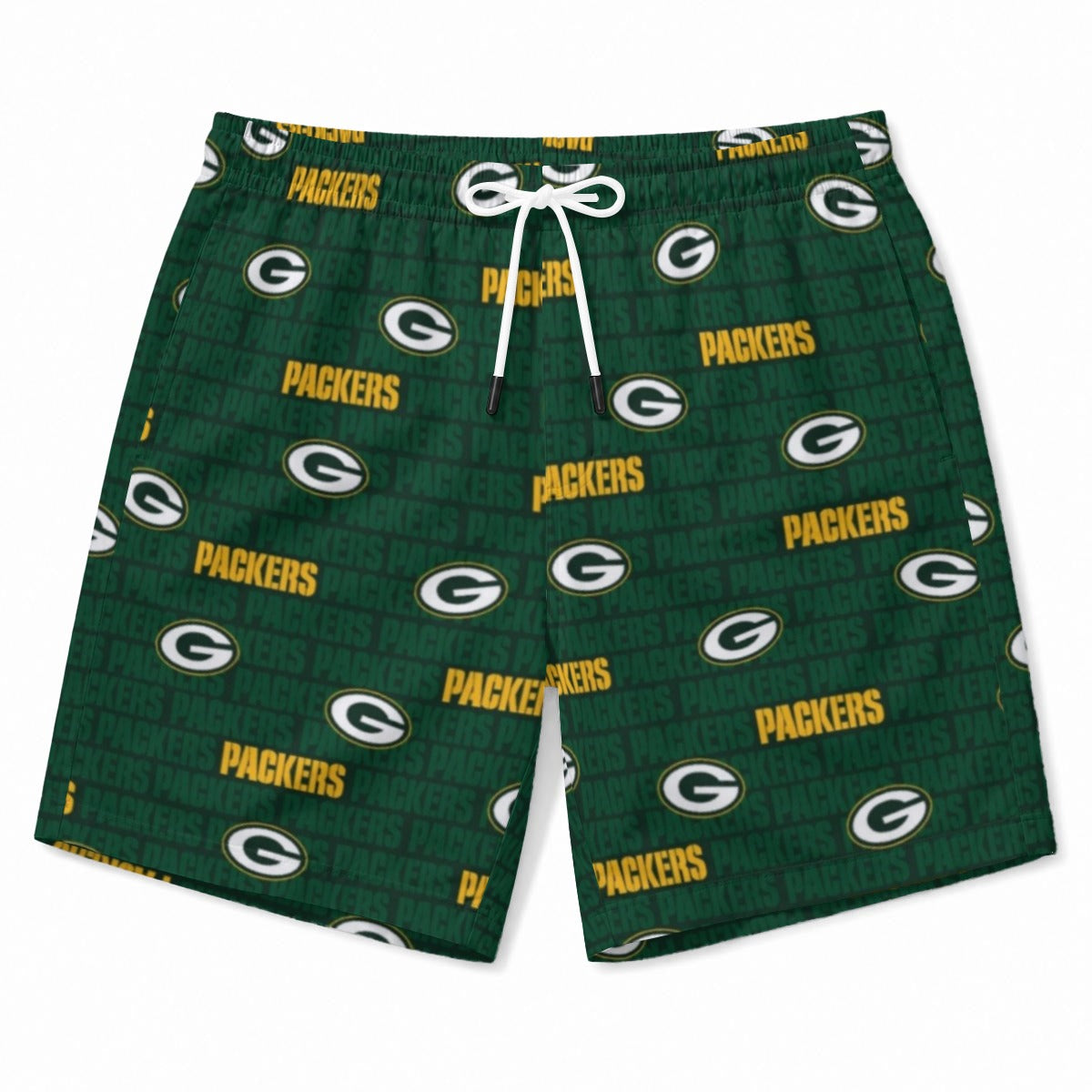 Green Bay Packers Men's Beach Shorts streetwear fashion product image 3