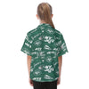 new-york-jets-kids-hawaiian-vacation-shirt green white football outfit side view