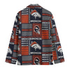 Denver Football Blazer Navy Orange Game Day Jacket