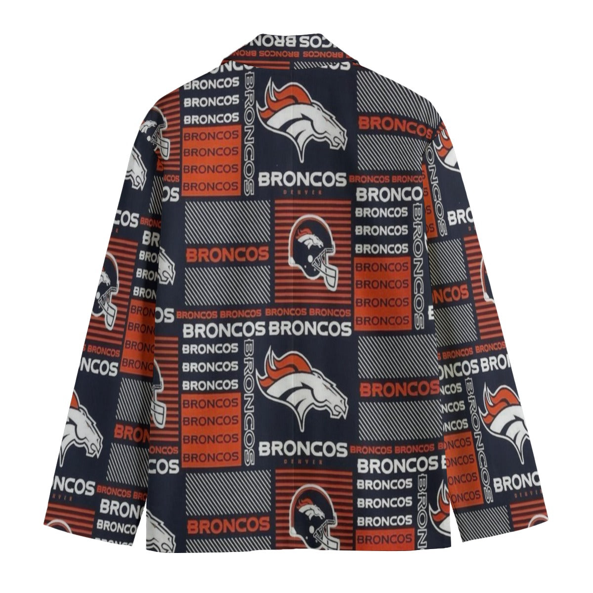 Denver Football Blazer Navy Orange Game Day Jacket streetwear fashion product image 3