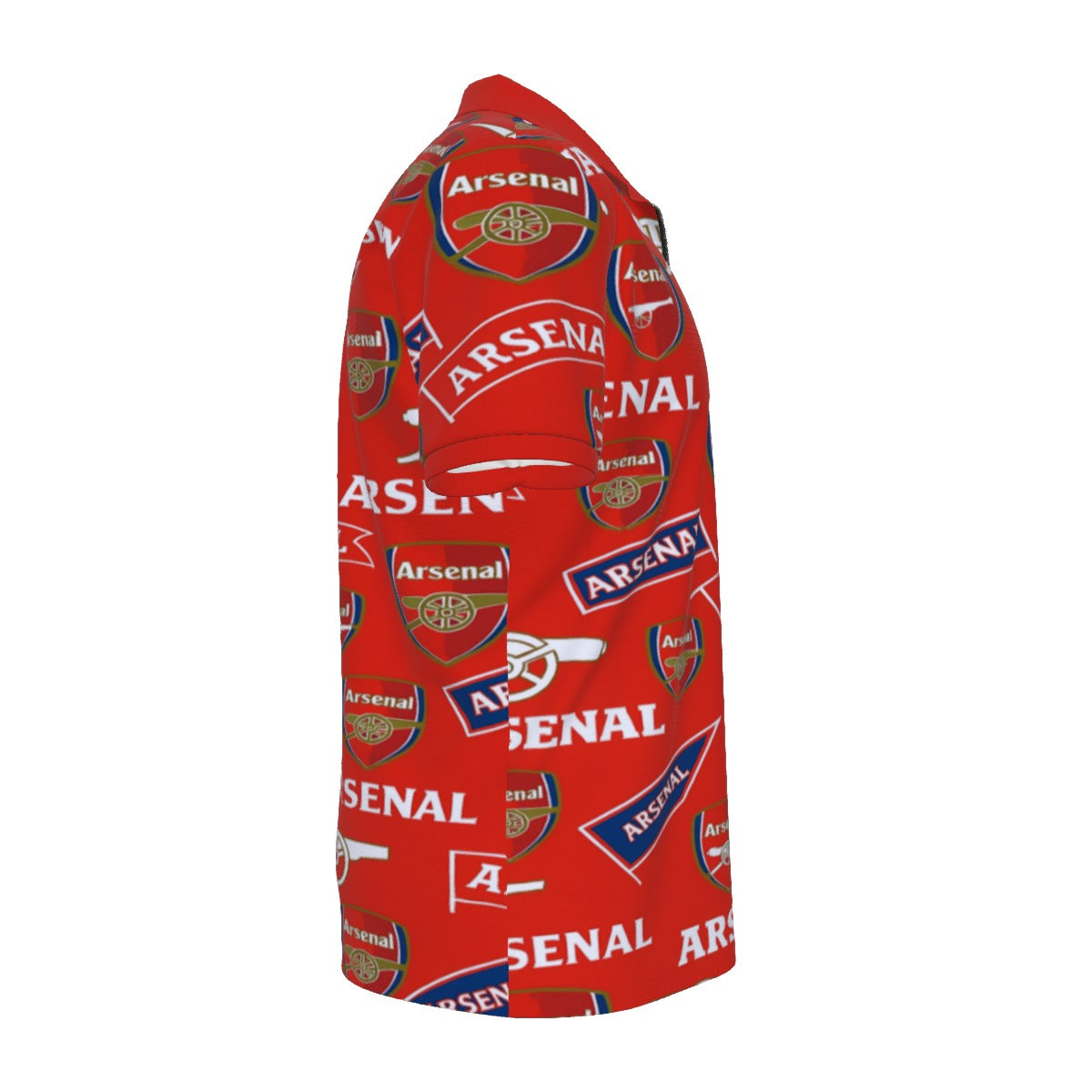 Arsenal FC  Men's Polo Shirt with  Zipper streetwear fashion product image 3