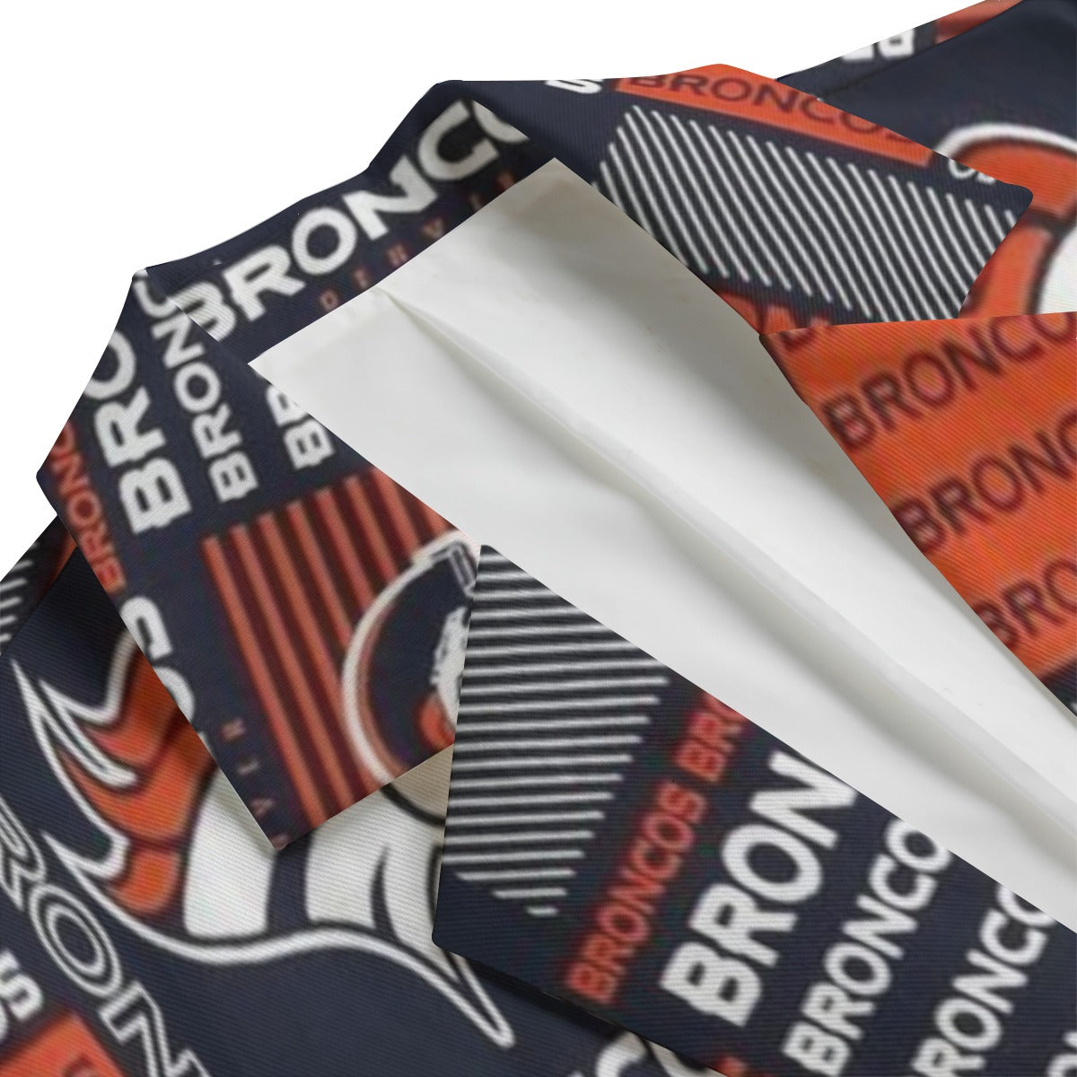 Denver Football Blazer Navy Orange Game Day Jacket streetwear fashion product image 5