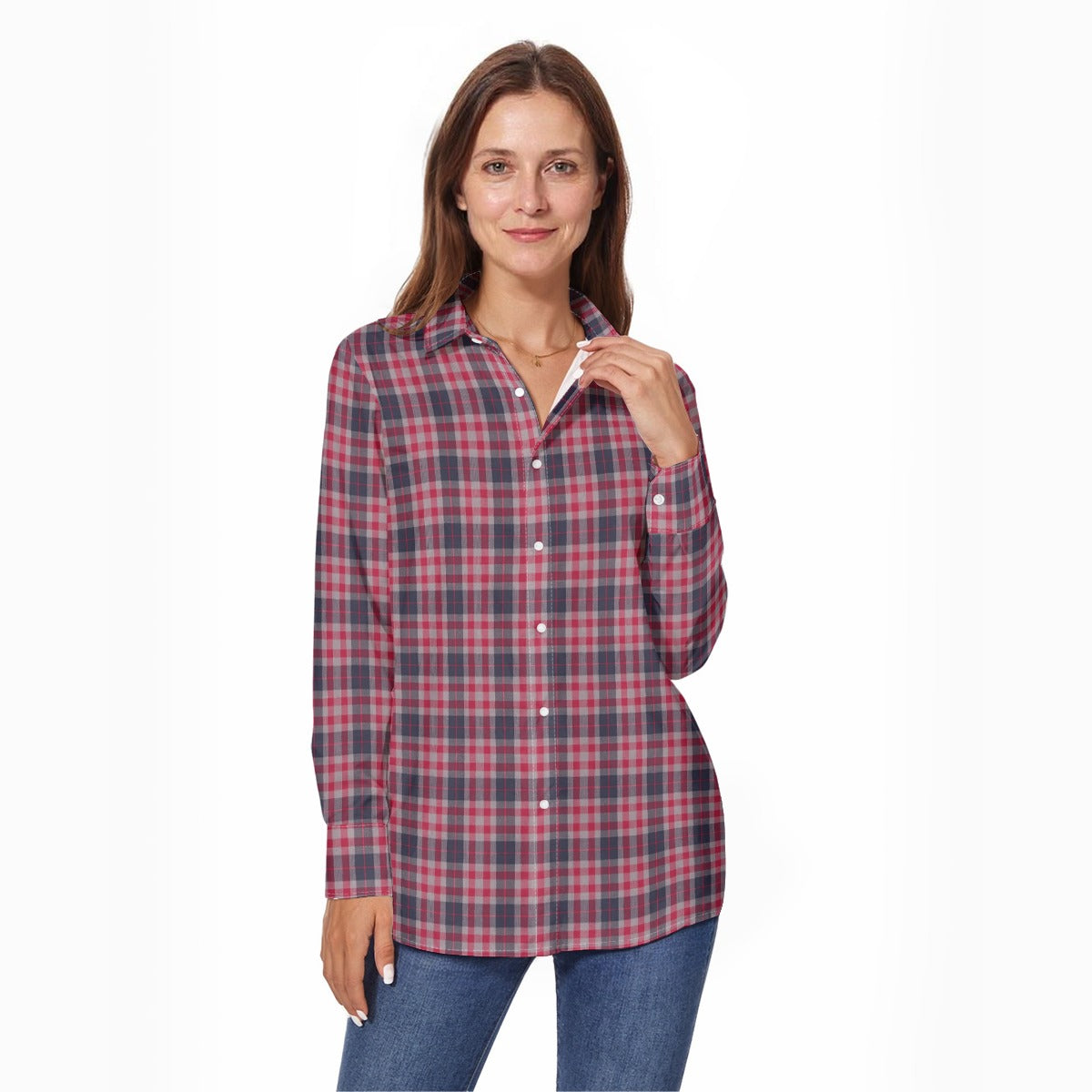 kansas jayhawks tartan plaid women shirt women tartan plaid game day fashion