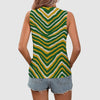 Lavender Green Bay Football Yellow Green Women’s Sleeveless V-Neck Tank Top – Game Day Streetwear
