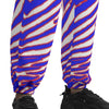 White Smoke Buffalo zebra game day football Unisex Textured Casual Pants