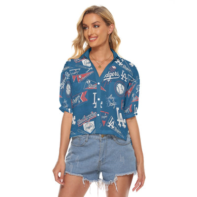 Los Angeles Dodgers Women's V-neck Shirts los angeles dodgers baseball fan apparel game day outfit