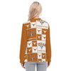 Texas at Austin - Longhorns Women's Long Sleeve Blouse With Button Closure White varsity sports apparel