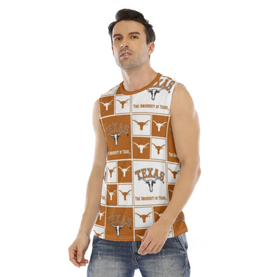White Smoke Texas at Austin - Longhorns Men's O-neck Tank Top|210GSM