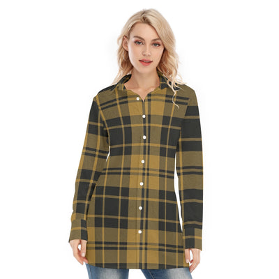 colorado buffaloes tartan plaid black gold  women tartan plaid game day shirt