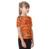 cincinnati-bengals-kids-raglan-sleeve-t-shirt black orange football fabric detail breathable