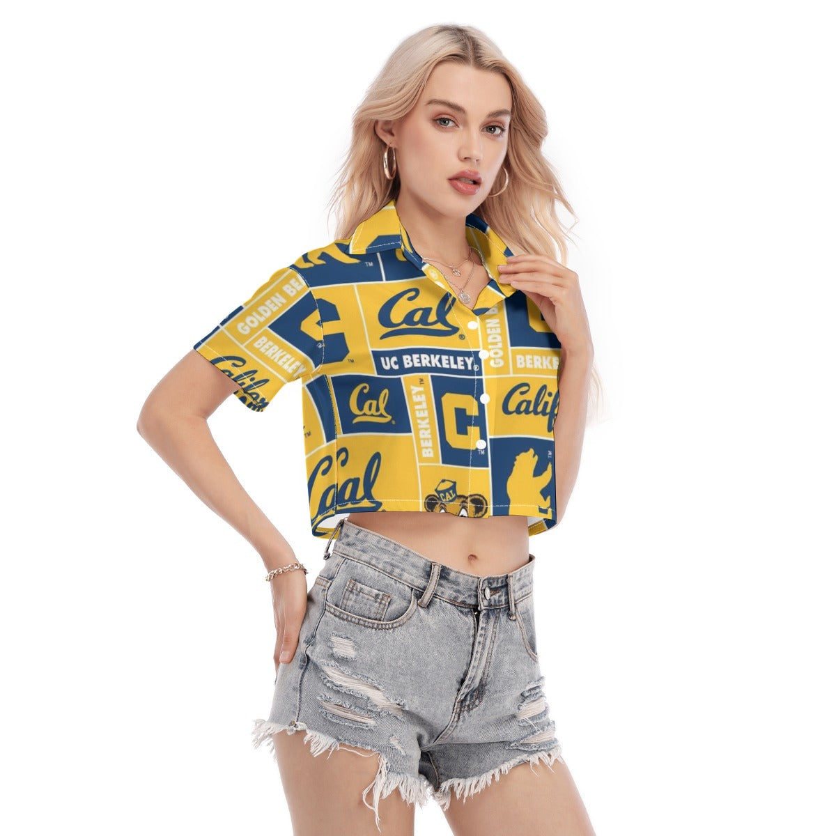 California UC Berkeley - Golden Bears Women's Cropped Shirt streetwear fashion product image 2