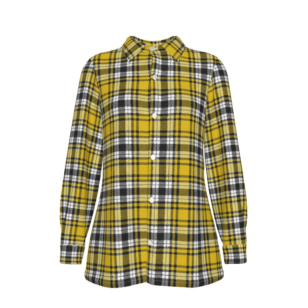 kansas jayhawks tartan plaid oversized button up women shirt iowa hawkeyes tartan plaid oversized button up women shirt women's elastic-back shirt women tartan plaid game day fashion