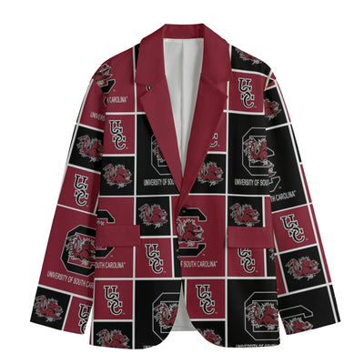 South Carolina Football Suit Blazer – Premium College Game Day Jacket – casual fan outfit, nfl fan apparel, image 1.0