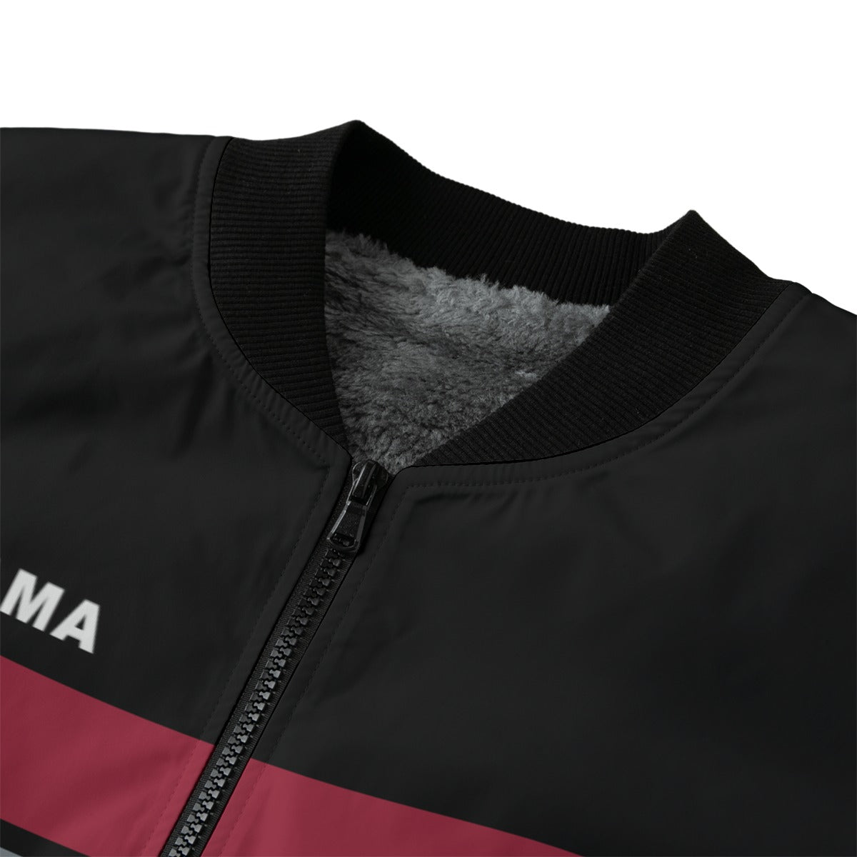 Alabama Roll Tide Black Bomber Jacket Retro Game Day Streetwear Jacket