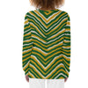 White Smoke Green Bay Football Yellow Green Women’s Pajama T-Shirt 180GSM – Game Day Lounge Wear