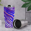 Dark Gray Cone Tumbler 30oz – Red Blue White Zebra Game Day Style