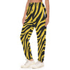 White Smoke Pittsburgh Football Yellow Black Zebra Women’s Casual Pants – Game Day Streetwear