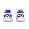White Smoke Buffalo football Coconut Shoes – Red Blue White Zebra Game Day Style