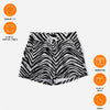 White Smoke Las Vegas Football Zebra Women’s Casual Shorts – Black and White Game Day Streetwear