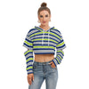 Seattle Football striped Women's Heavy Fleece Hoodie With Hollow Out Sleeve – fan gear, sportswear style, image 1.0