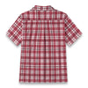 White Smoke Alabama Football Hawaiian Shirt Men – Crimson Plaid Short Sleeve 125GSM Cotton