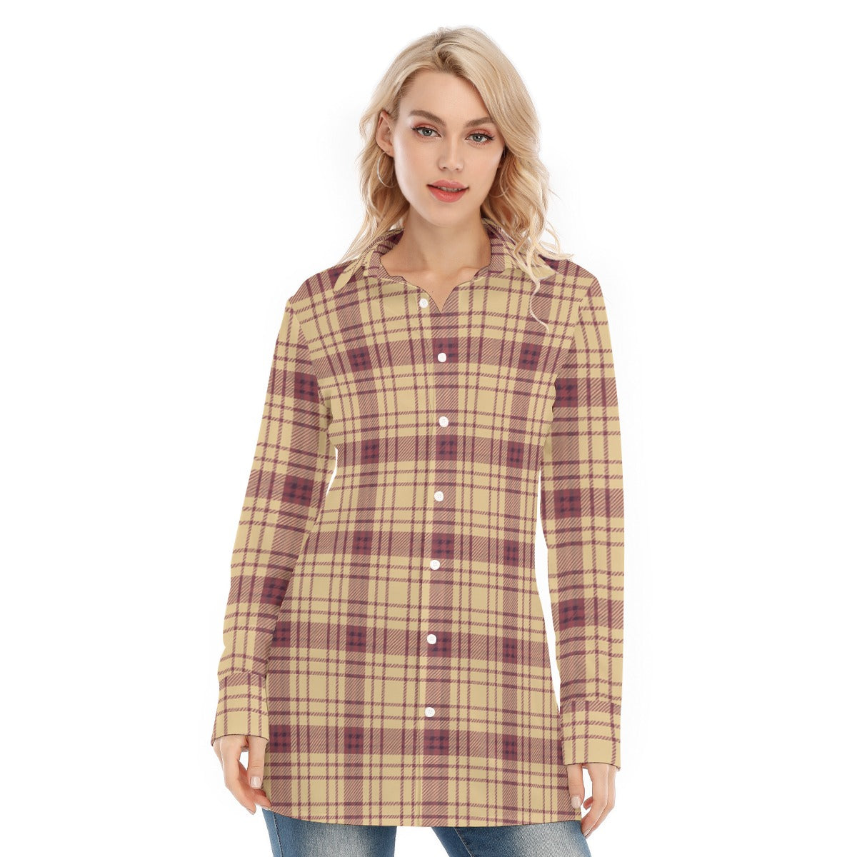 college tartan plaid women shirt women tartan plaid fashion