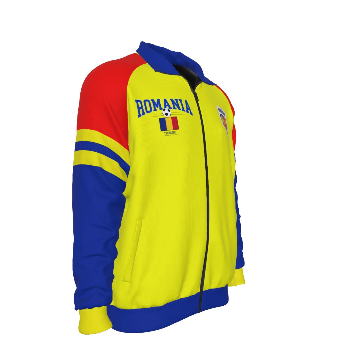 Romania football team Athletic Varsity Jacket – Classic Sports Style Streetwear Zip-Up Jacket